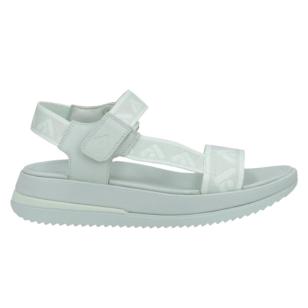 Sagebrush Green - Lifestyle - FitFlop Womens-Ladies Surff Leather Detailing Backstrap Sandals