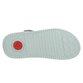 Sagebrush Green - Pack Shot - FitFlop Womens-Ladies Surff Leather Detailing Backstrap Sandals