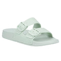 Sagebrush Green - Front - FitFlop Womens-Ladies iQushion Sliders