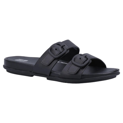 All Black - Front - FitFlop Womens-Ladies Gracie Sliders