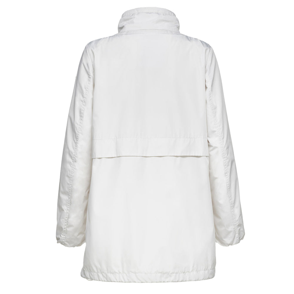 Moonlight Sand - Back - Geox Womens-Ladies Genziana Long Length Midseason Jacket