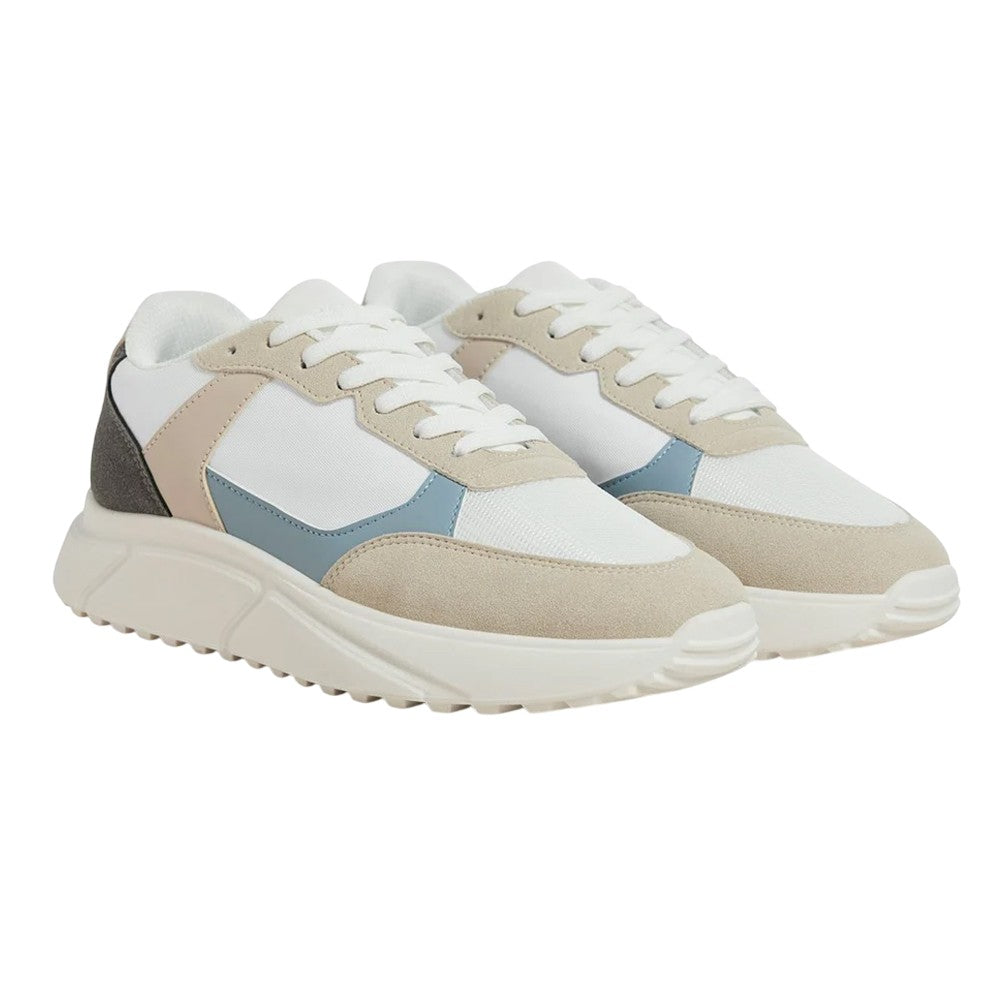 Moonbeam-Citadel Blue - Front - Jack And Jones Mens Aspire Runner Trainers