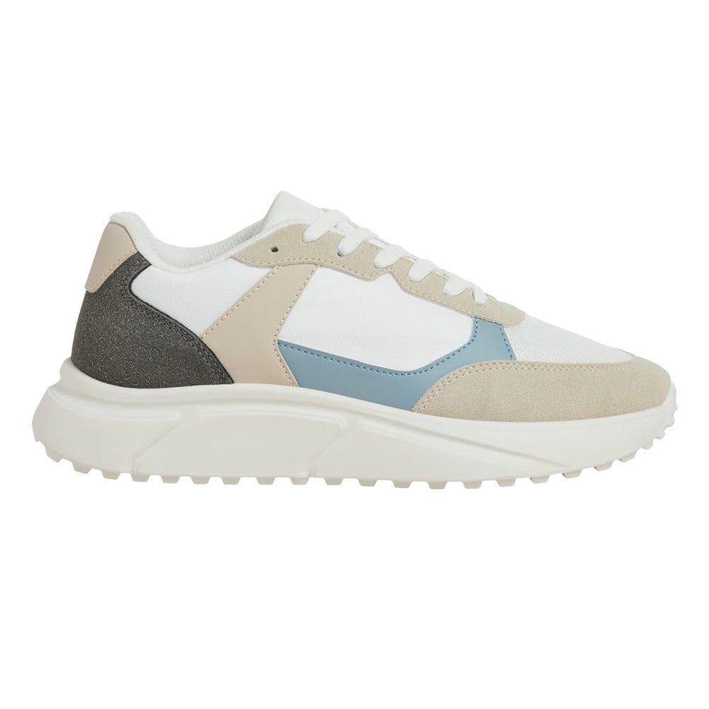 Moonbeam-Citadel Blue - Side - Jack And Jones Mens Aspire Runner Trainers