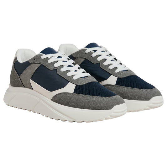 Castle Rock-Navy Blazer - Front - Jack And Jones Mens Aspire Runner Trainers