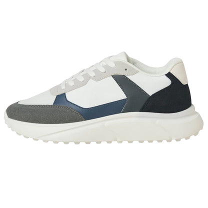 White-Castle Rock-Navy Blazer - Side - Jack And Jones Mens Aspire Runner Trainers