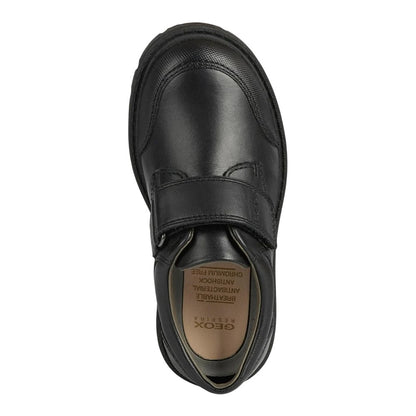 Black - Pack Shot - Geox Boys Shaylax Leather Shoes