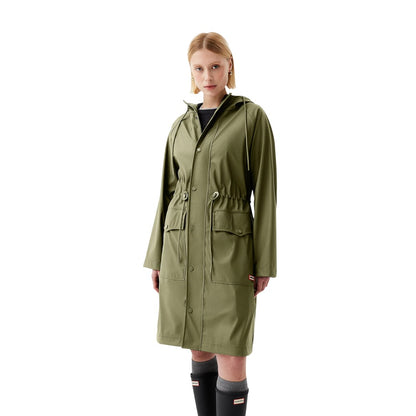 Deep Lichen Green - Front - Hunter Womens-Ladies Janna Parka