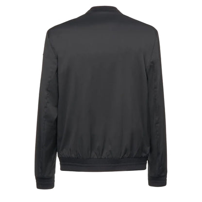 Black - Back - Geox Mens Avola Bomber Jacket