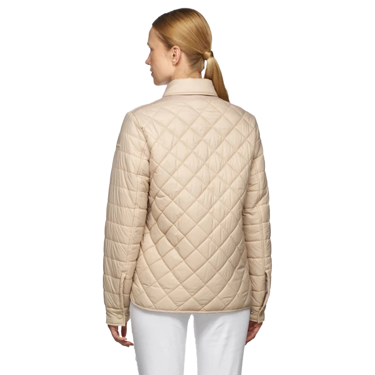 Oxford Tan - Back - Geox Womens-Ladies Amabel Shirt Jacket