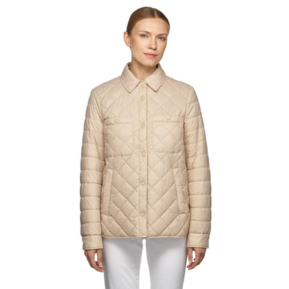 Oxford Tan - Front - Geox Womens-Ladies Amabel Shirt Jacket