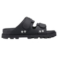 Black - Side - Hunter Womens-Ladies Vegan Sandals