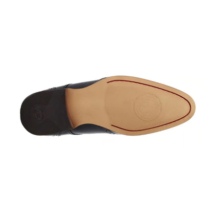 Black - Pack Shot - Base London Mens Barbera Excel Leather Brogues