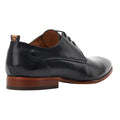 Black - Back - Base London Mens Gambino Excel Leather Oxfords