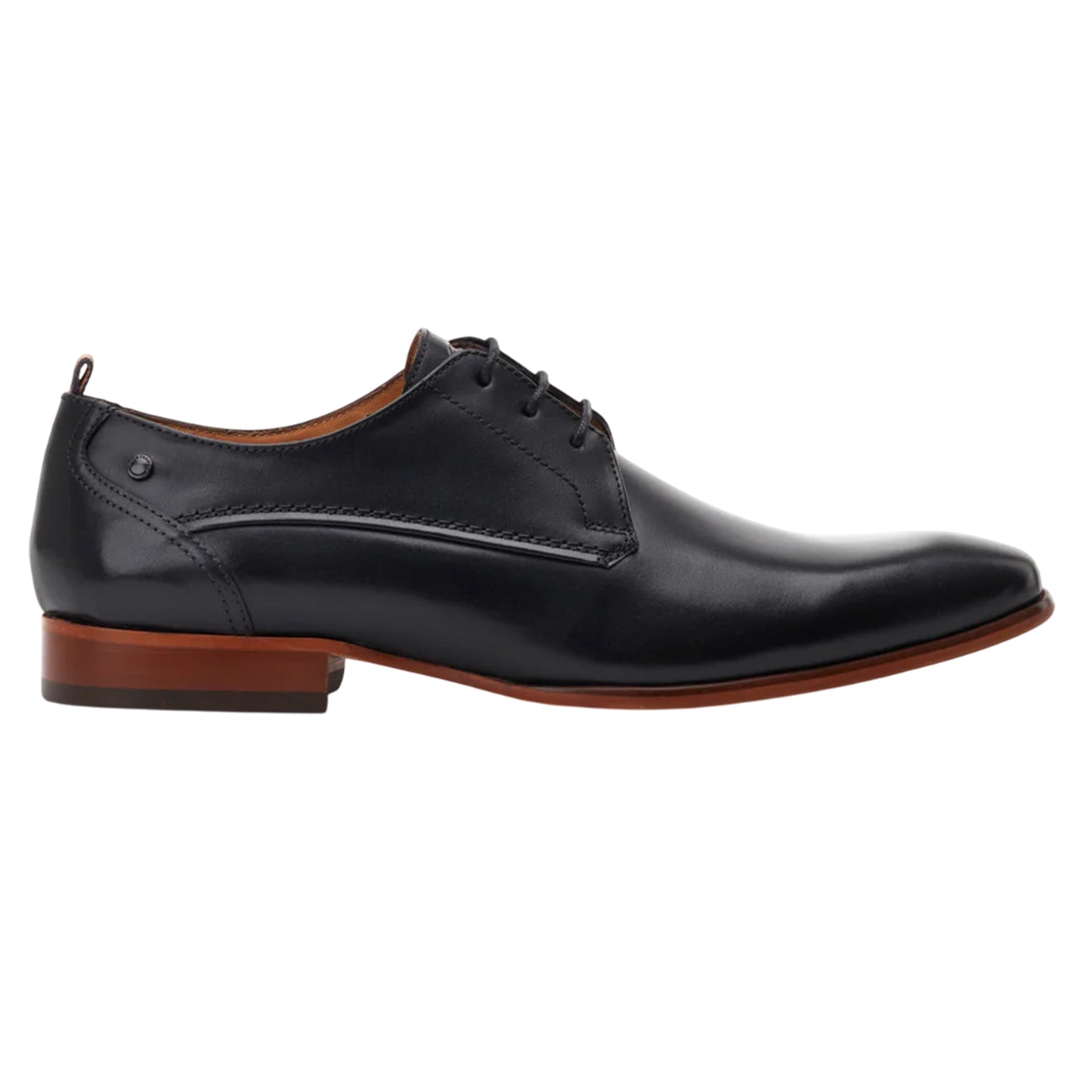 Black - Lifestyle - Base London Mens Gambino Excel Leather Oxfords