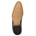Black - Close up - Base London Mens Gambino Excel Leather Oxfords