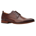 Burnt Brown - Front - Base London Mens Gambino Excel Leather Oxfords