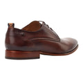 Burnt Brown - Back - Base London Mens Gambino Excel Leather Oxfords