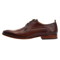 Burnt Brown - Side - Base London Mens Gambino Excel Leather Oxfords