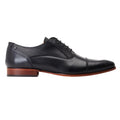Black - Lifestyle - Base London Mens Angelo Leather Derby Shoes
