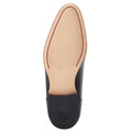 Black - Close up - Base London Mens Angelo Leather Derby Shoes
