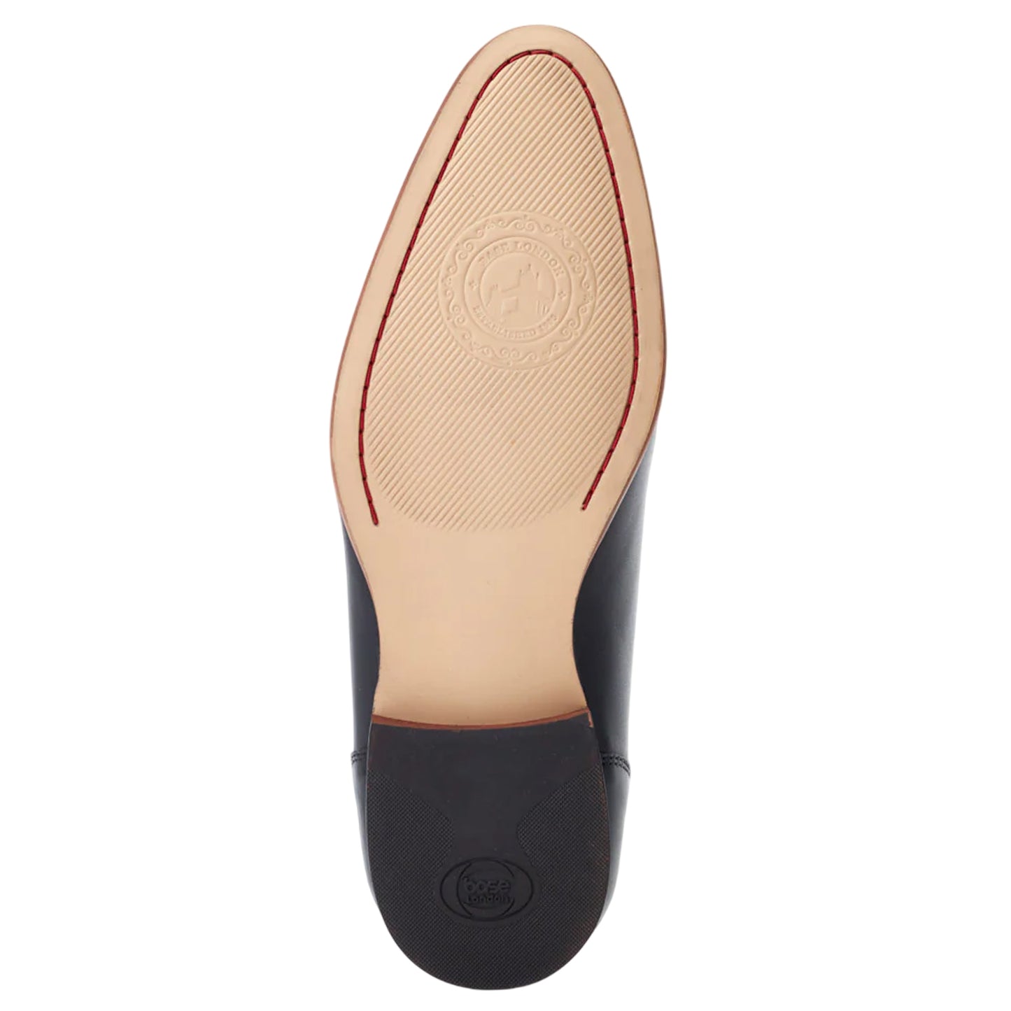 Black - Close up - Base London Mens Angelo Leather Derby Shoes