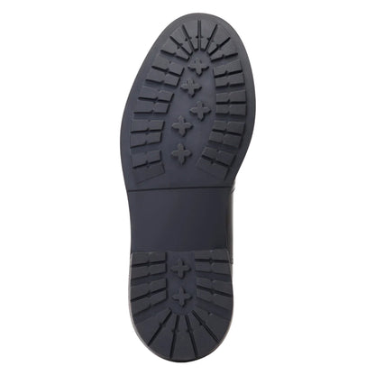 Black - Close up - Base London Mens Bloom Leather Chelsea Boots