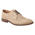 Sand - Front - Base London Mens Bronte Leather Derby Shoes