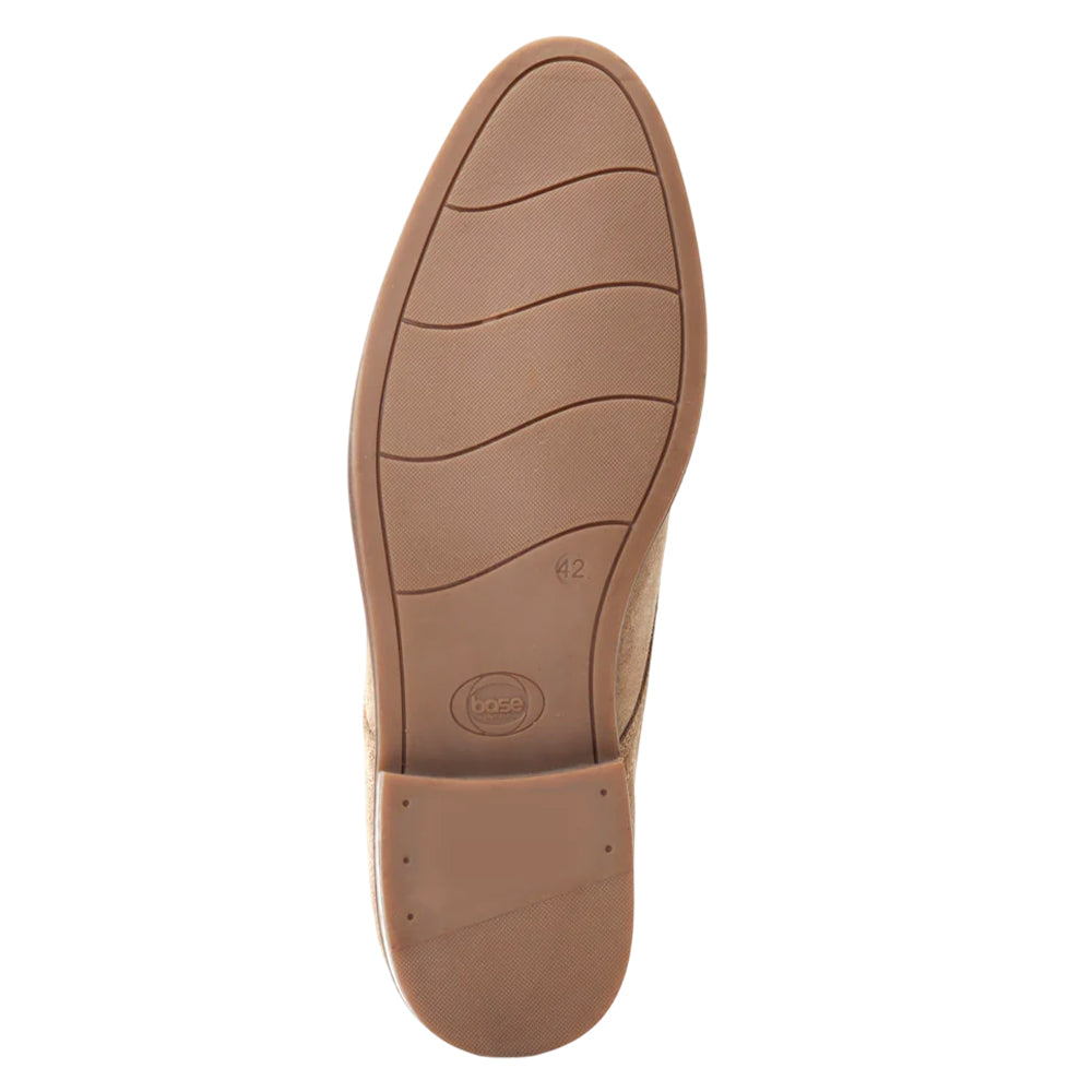 Sand - Side - Base London Mens Bronte Leather Derby Shoes