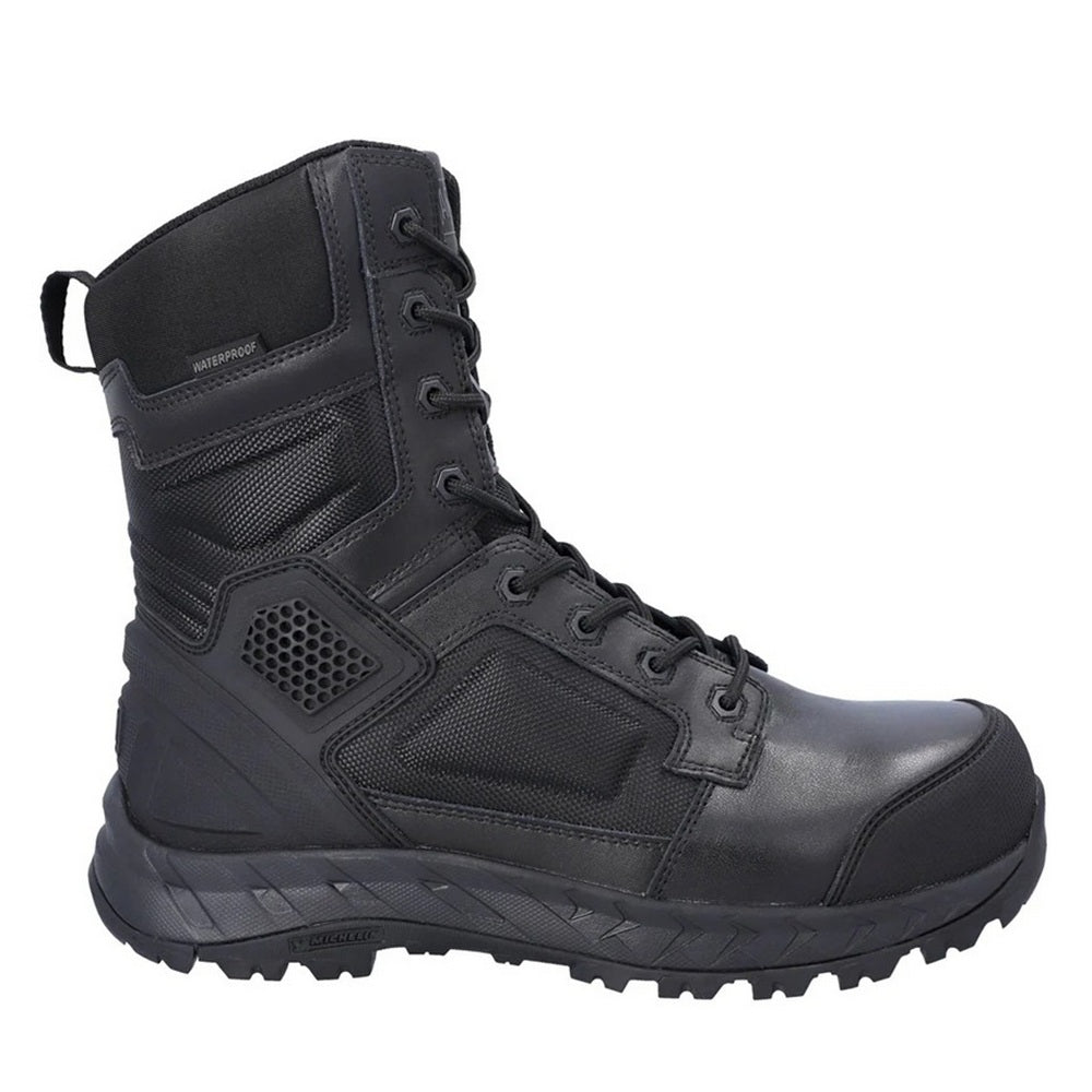 Black - Side - Magnum Mens Spider Exo 8.0 CT Safety Boots