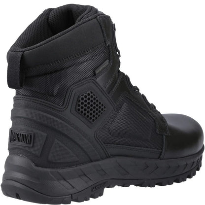 Black - Back - Magnum Mens Spider Exo 6.0 WP Leather Twist Strap Occupational Safety Boots