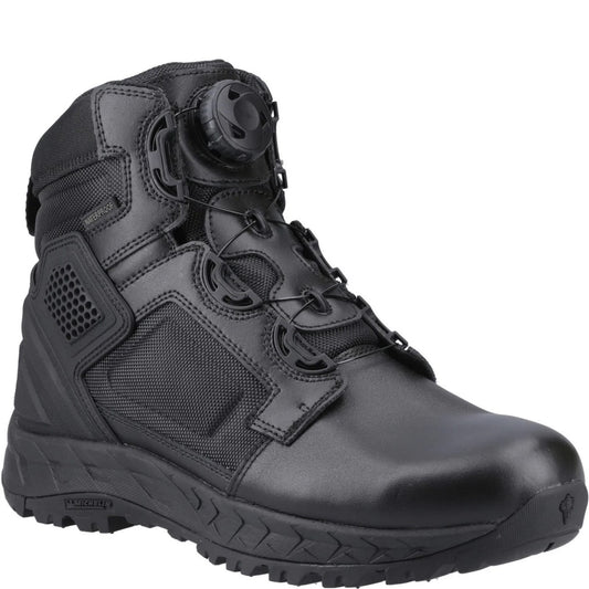 Black - Front - Magnum Mens Spider Exo 6.0 WP Leather Twist Strap Occupational Safety Boots