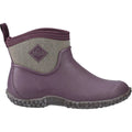 Wine - Back - Muck Boots Womens-Ladies Muckster II All Purpose Lightweight Ankle Wellington Boots