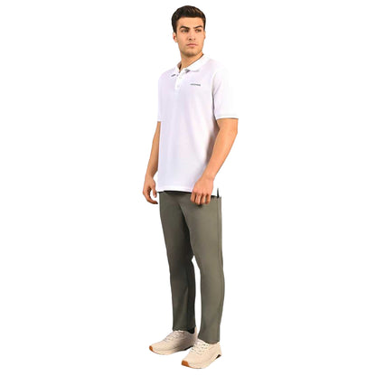Olive-Grey - Side - Skechers Mens Downtown Classic Jogging Bottoms
