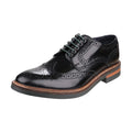 Black - Side - Base London Mens Woburn Excel Leather Brogues