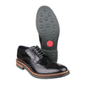Black - Pack Shot - Base London Mens Woburn Excel Leather Brogues