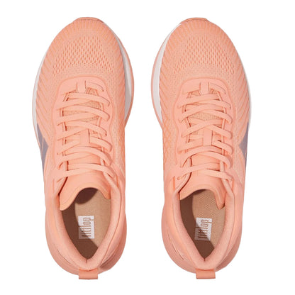 Blush - Side - FitFlop Womens-Ladies Runner Mesh Trainers