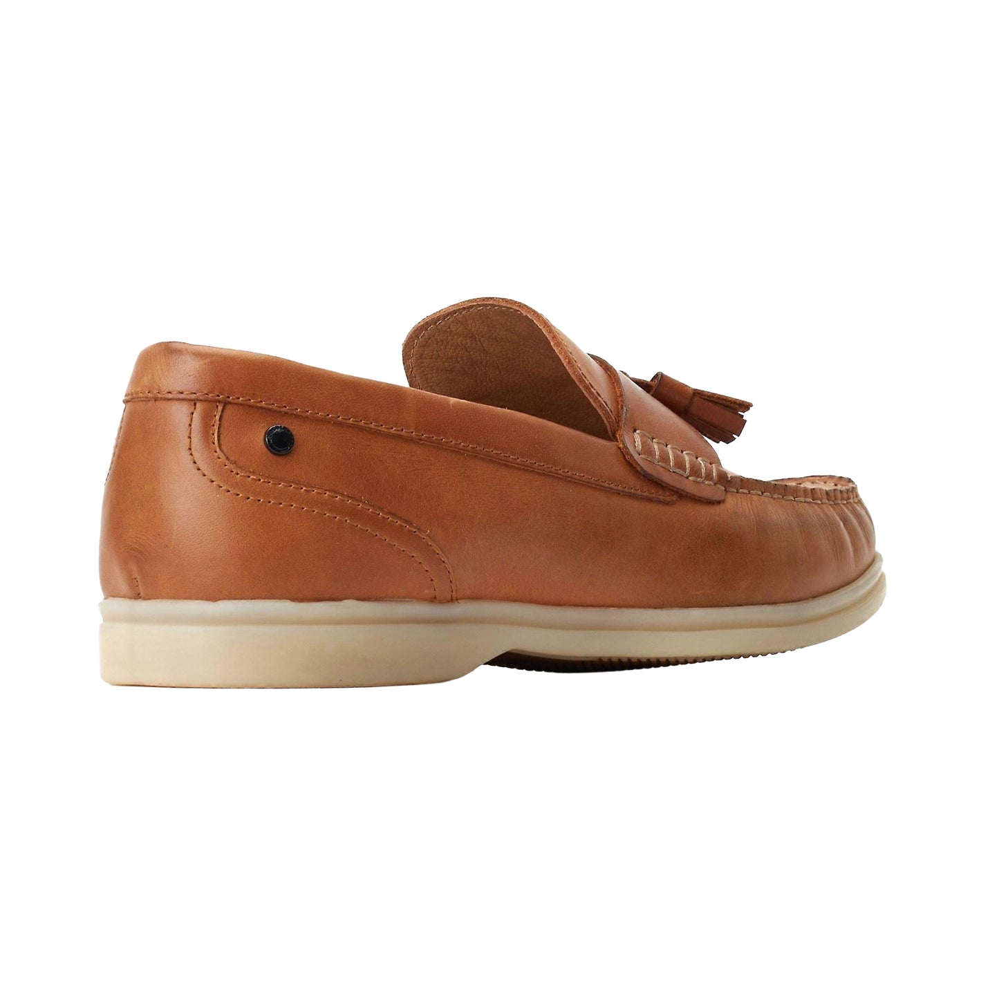 Burnt Tan - Back - Base London Mens Bonito Leather Loafers