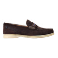 Burnt Brown - Side - Base London Mens Drum Suede Loafers