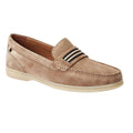 Sand - Front - Base London Mens Drum Suede Loafers