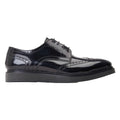 Black - Side - Base London Mens Joe Leather Brogues