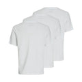 White - Back - Jack And Jones Mens Plain Short-Sleeved T-Shirt (Pack of 3)