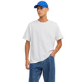 White - Side - Jack And Jones Mens Plain Short-Sleeved T-Shirt (Pack of 3)