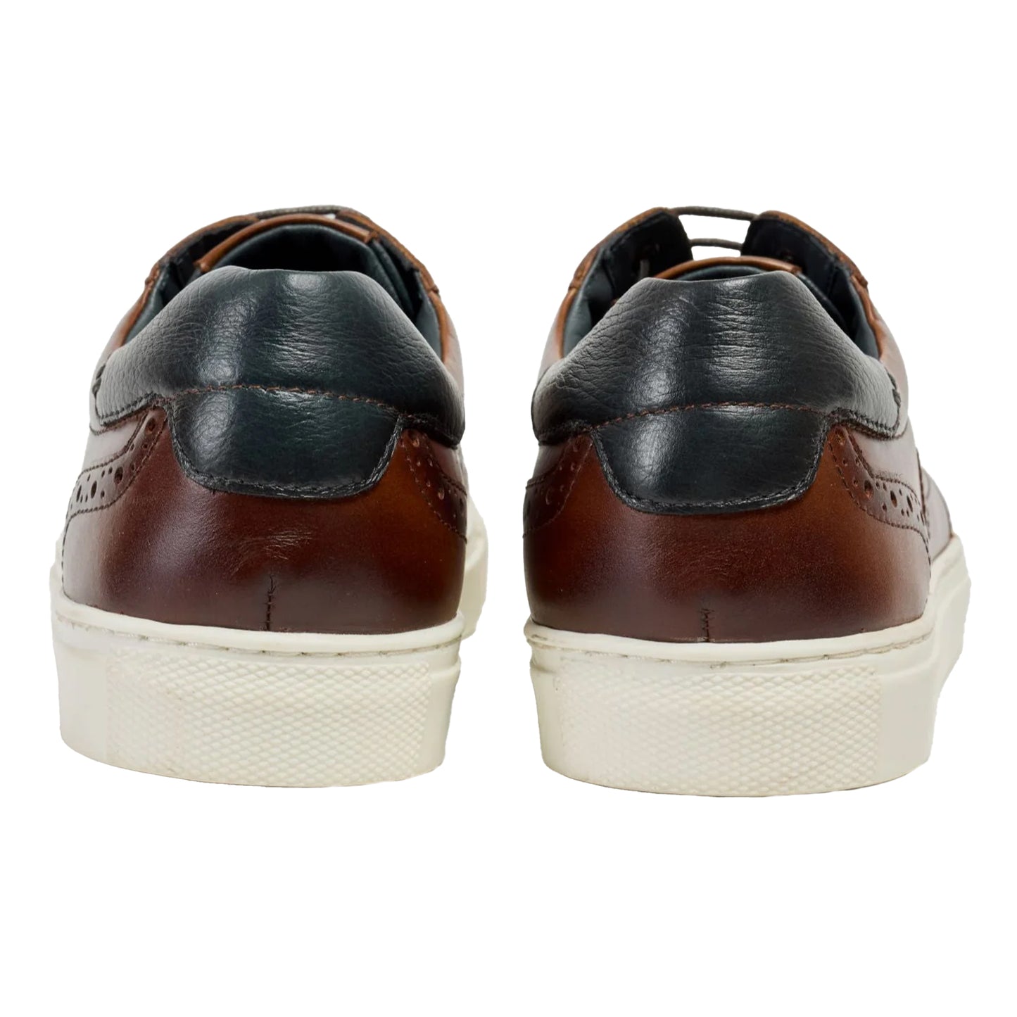 Tan - Back - POD Mens Dobbs Leather Brogues