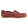 Red - Side - Sperry Mens Authentic Original Suede Boat Shoes