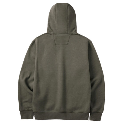 Army Moss Heather - Back - Caterpillar Mens Trademark Hoodie