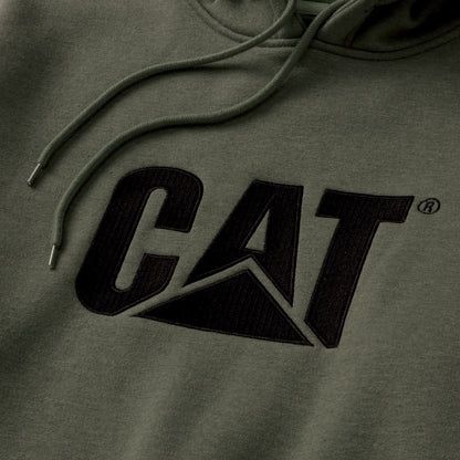 Army Moss Heather - Side - Caterpillar Mens Trademark Hoodie