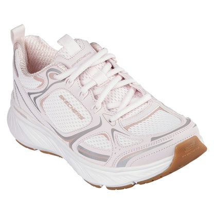 Pink-White - Front - Skechers Womens-Ladies Edgeride Silver Eclipse Trainers