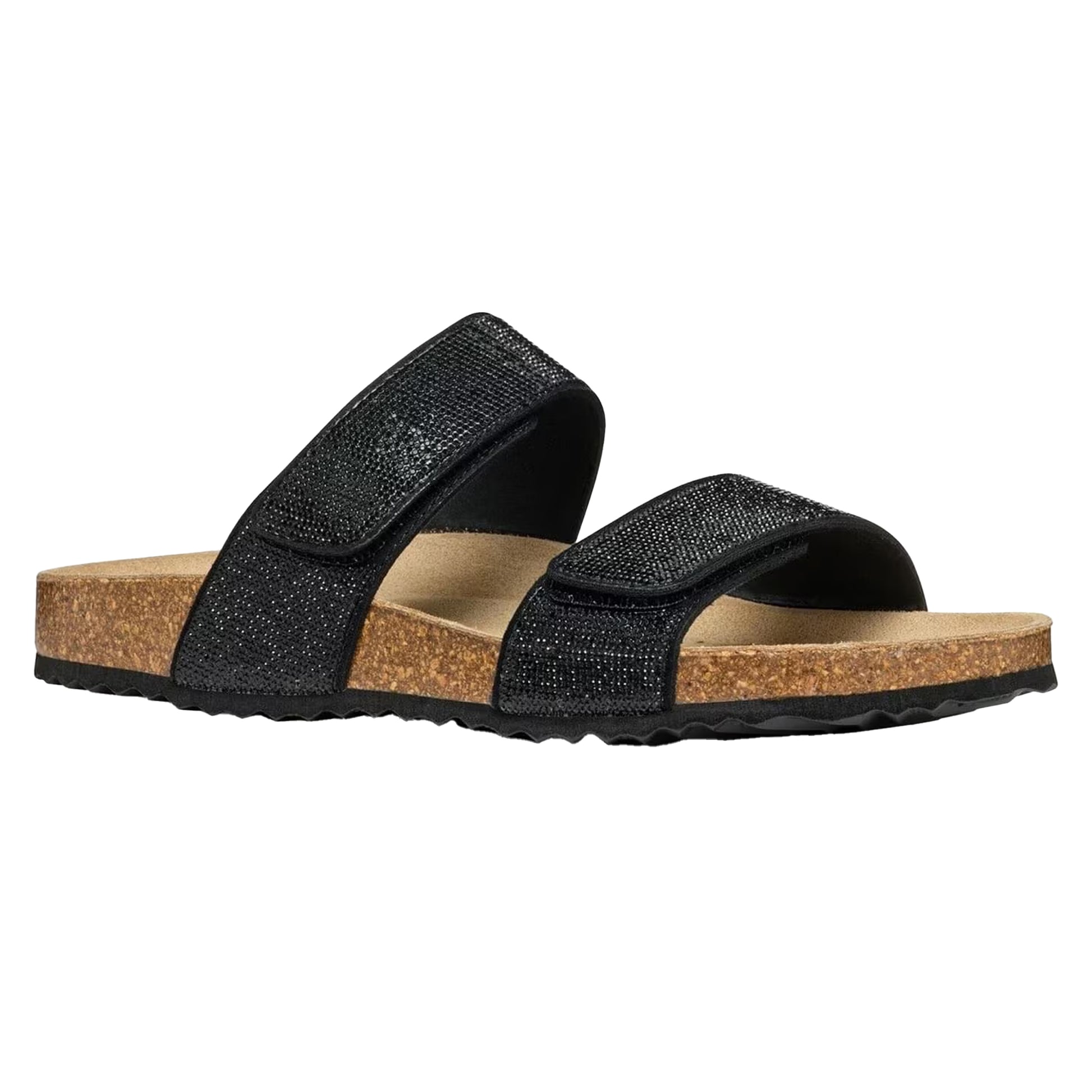 Black - Front - Geox Womens-Ladies D Brionia R Leather Sandals