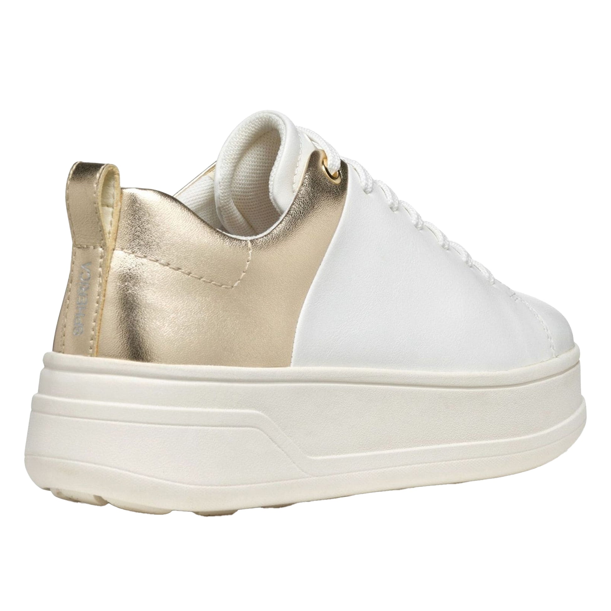 White-Light Gold - Back - Geox Womens-Ladies D Spherica ECUB 2 Trainers