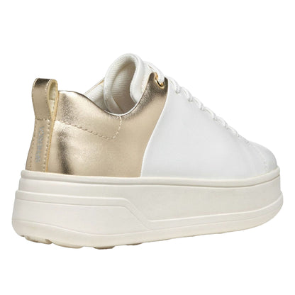 White-Light Gold - Back - Geox Womens-Ladies D Spherica ECUB 2 Trainers